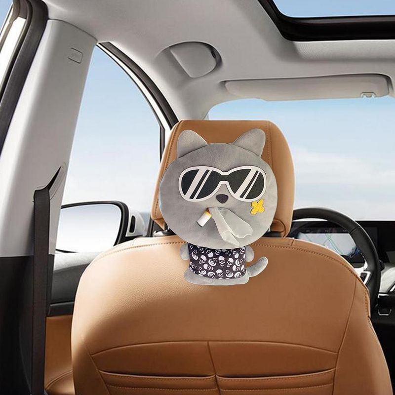 GENERICO - PORTAPAÑUELOS PARA AUTOS CON DISEÑO KAWAII