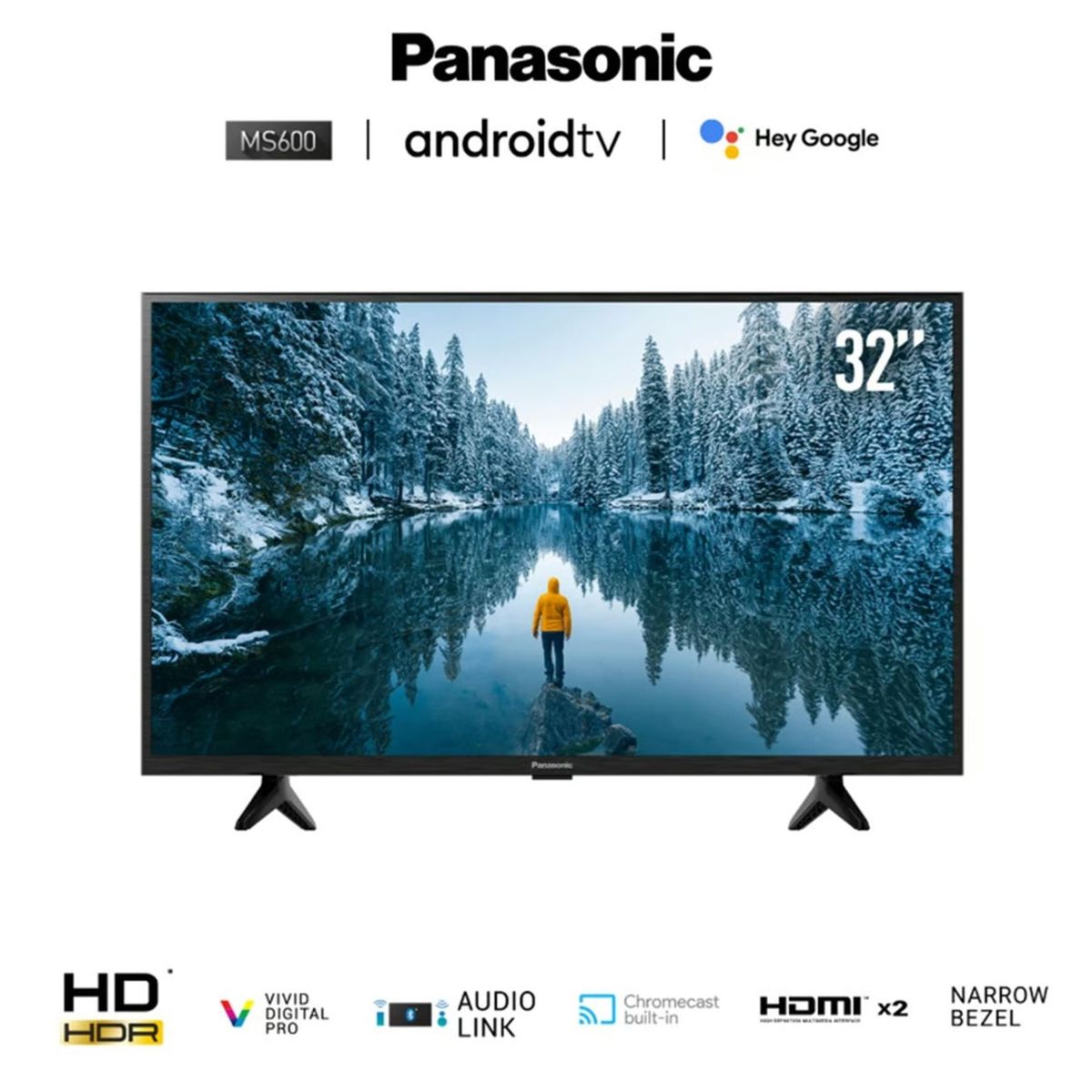 PANASONIC - Televisor Panasonic 32 Led HD Android Tv TC-32MS600P