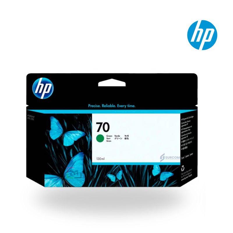 HP - Cartucho HP 70 VERDE - GREEN  Original