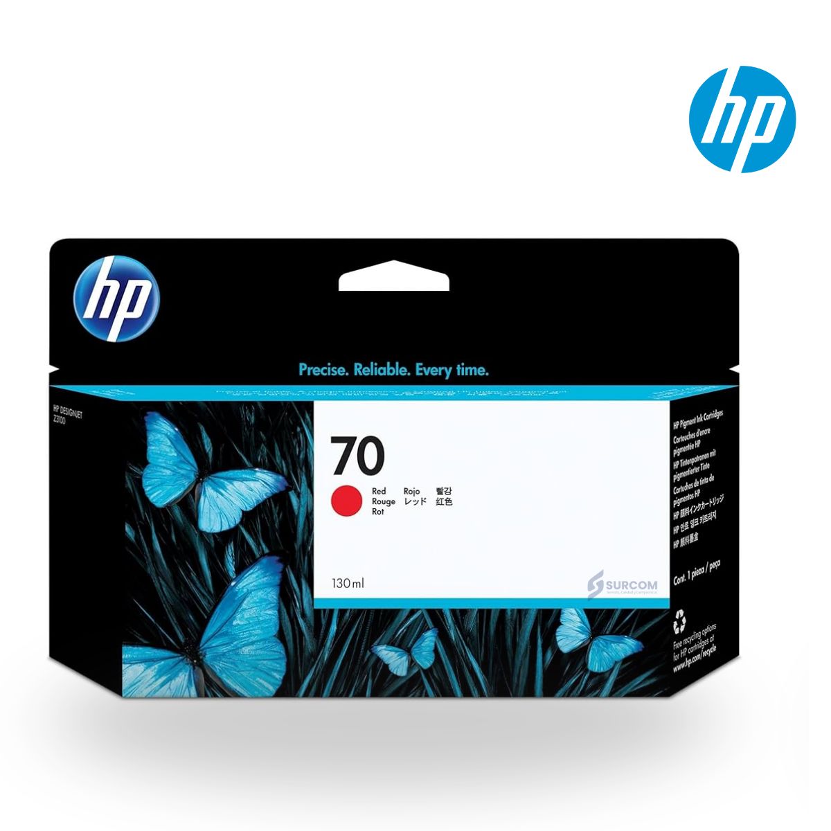 HP - Cartucho HP 70 RED  Original