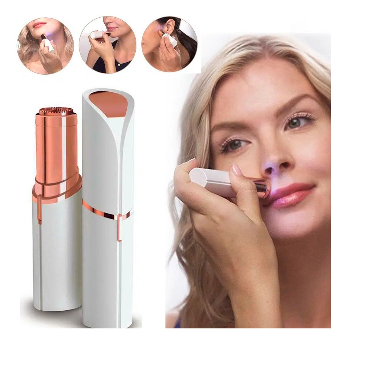 PERU IMPORTACIONES - Depiladora de vello facial  Recargable y portatil No necesita jabón