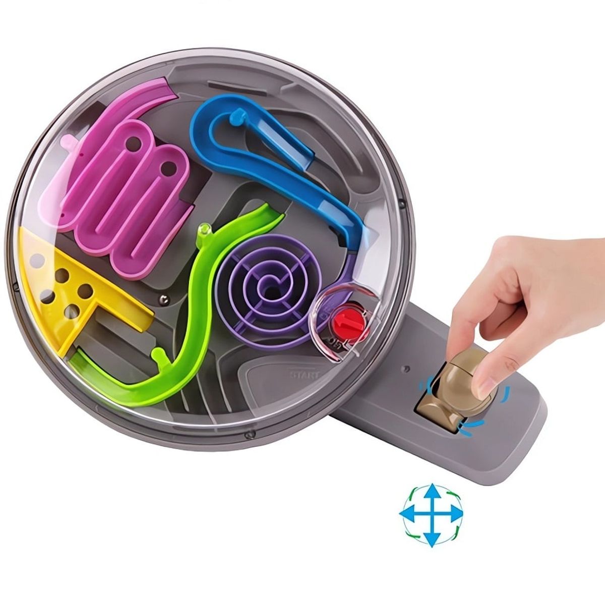 GENERICO - Juego Didáctico Laberinto  Con Palanca De Equilibrio