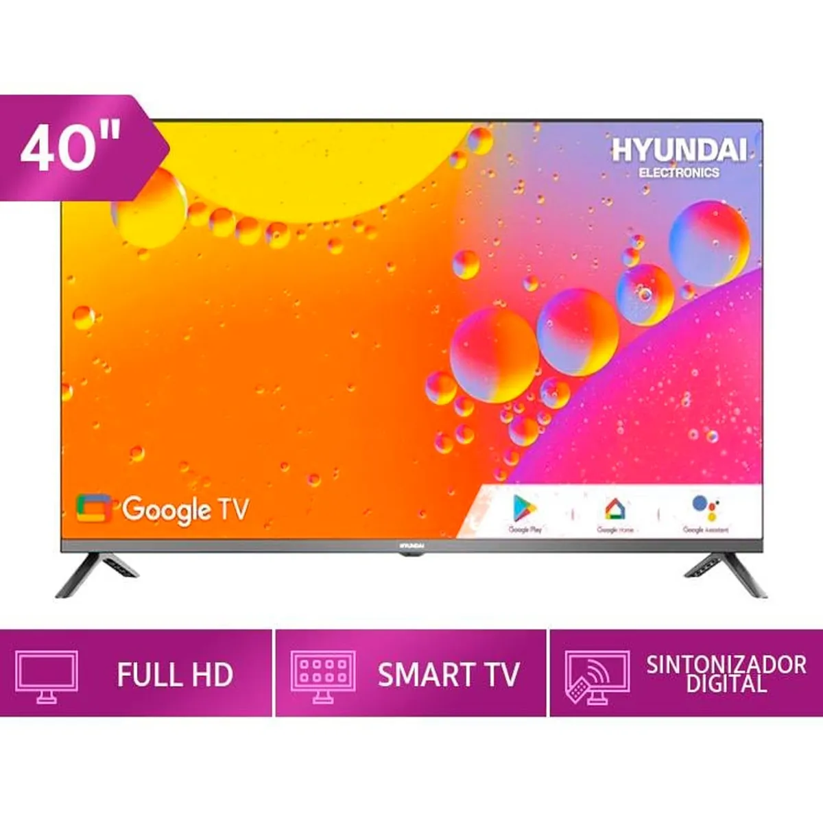 HYUNDAI - TELEVISOR  HYUNDAI  40" FULL HD SMART TV GOOGLE TV HYLED4023GIM