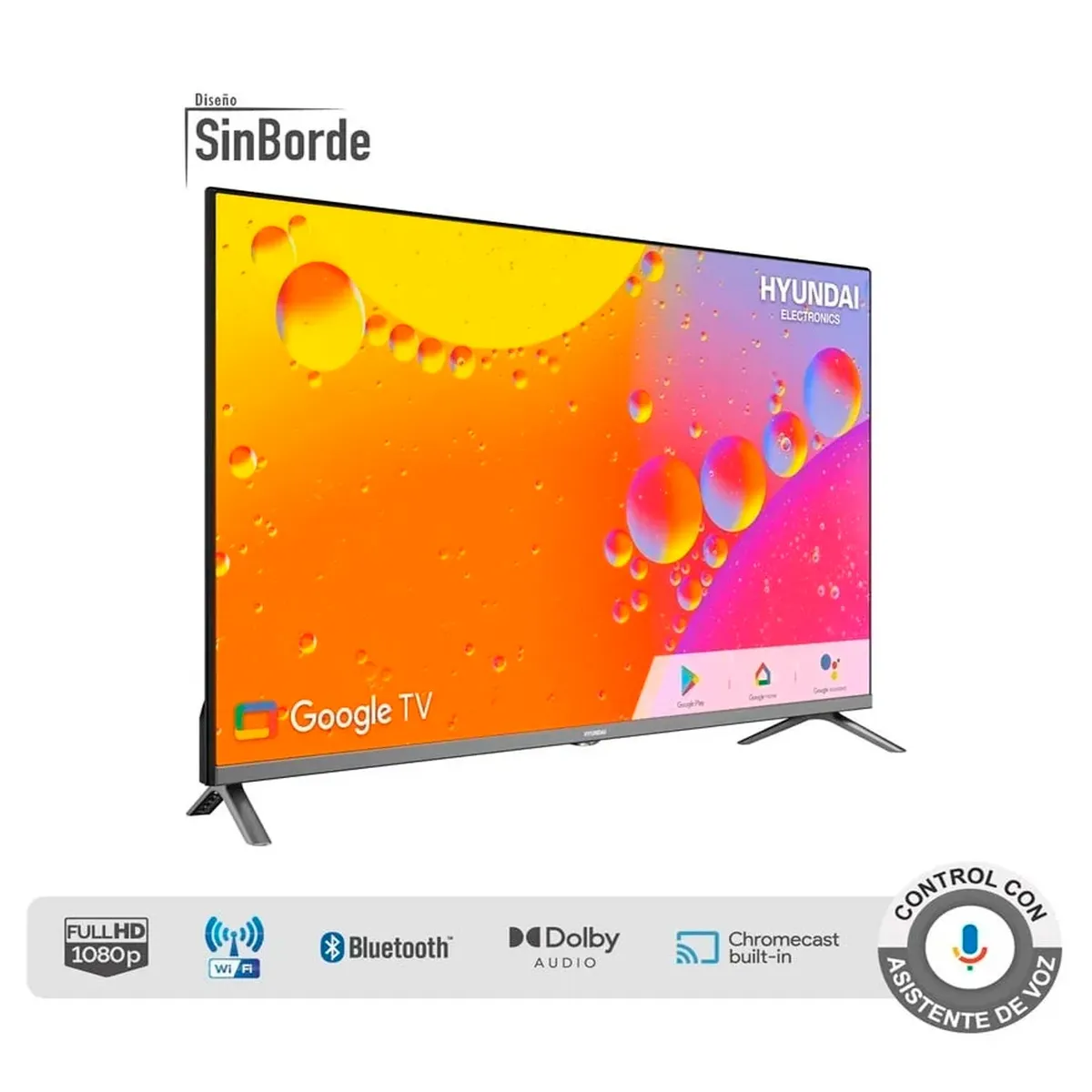 HYUNDAI - TELEVISOR  HYUNDAI  40" FULL HD SMART TV GOOGLE TV HYLED4023GIM