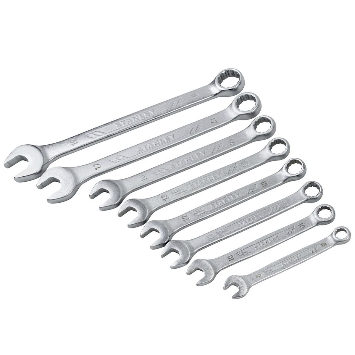 STANLEY - Set de Llaves Combinadas Milimétricas 8 Unidades Stanley STMT73648-LA