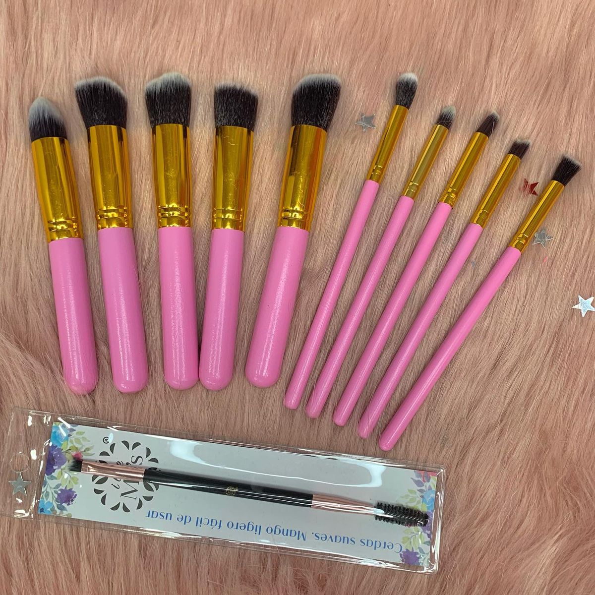 FLOWER SECRET - Brocha Flower Secret 10 PCS - Maquillaje