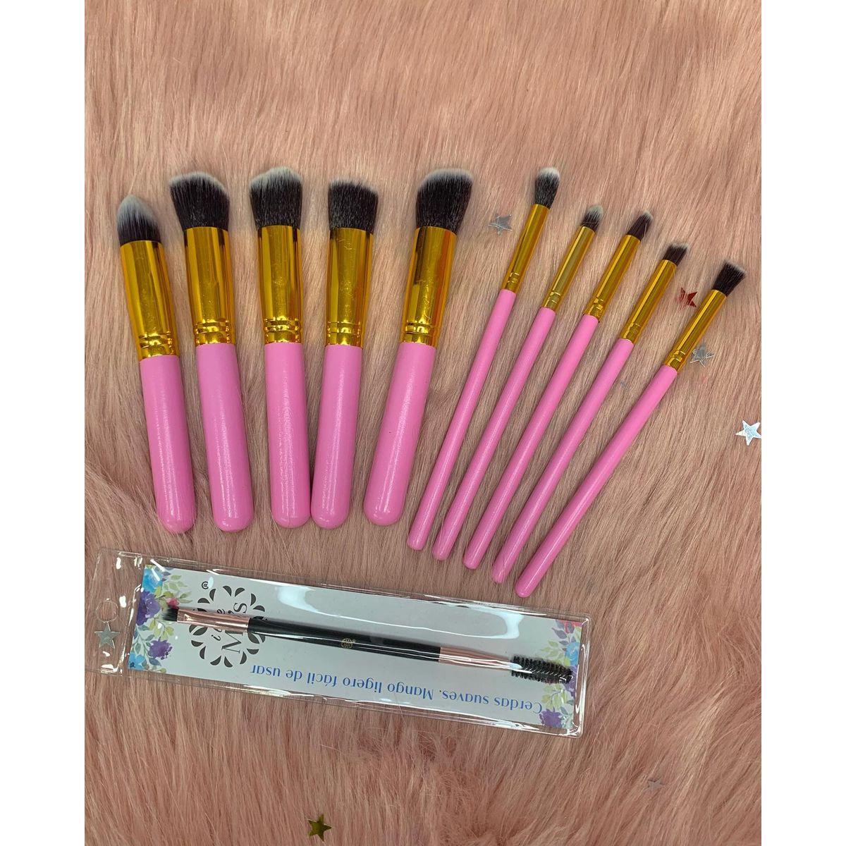 FLOWER SECRET - Brocha Flower Secret 10 PCS - Maquillaje