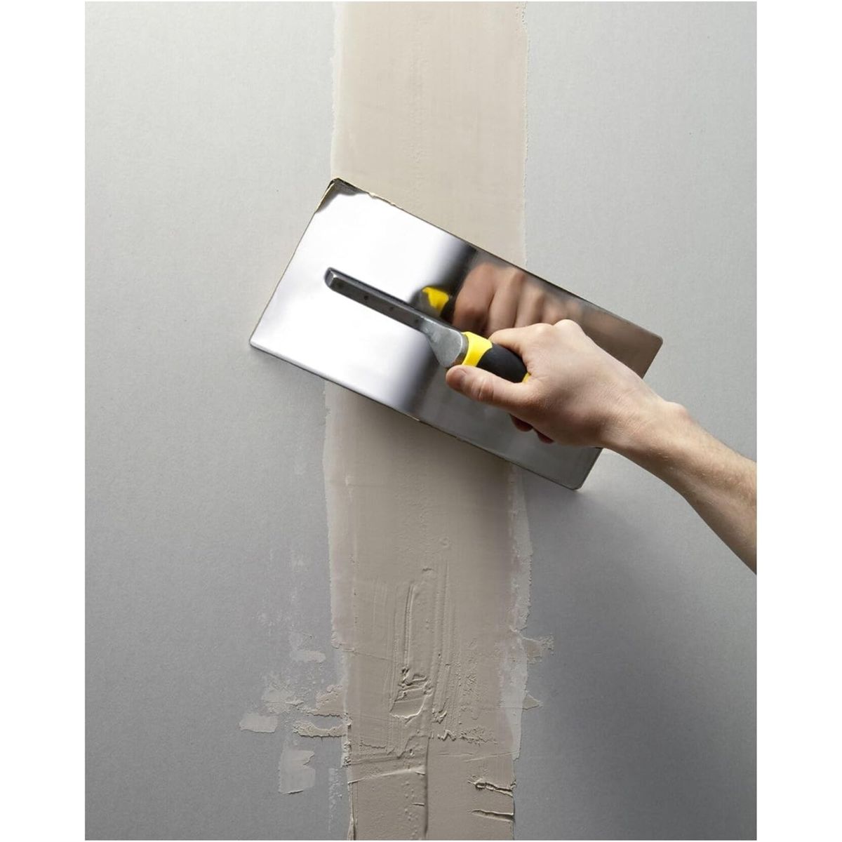 STANLEY - Plancha para empastar 12- 1 /2"  Acero Inoxidable STANLEY Acabado Fino