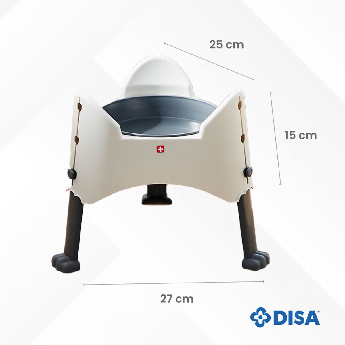 DISA SOLUCIONES ECOEFICIENTES - PLATO DE COMIDA REGULABLE PARA MASCOTAS PERLA