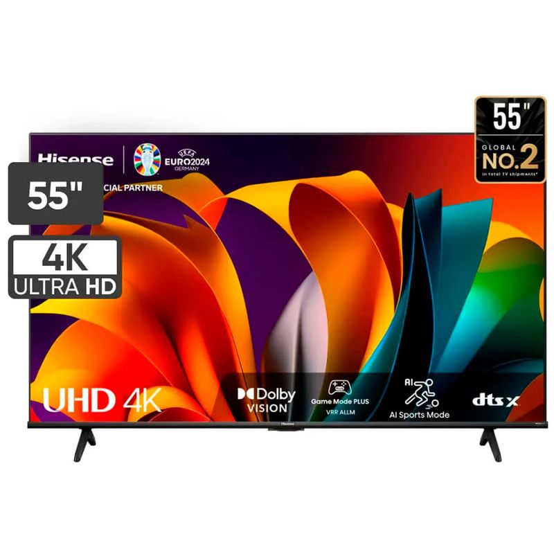HISENSE - TELEVISOR HISENSE 55”4K ULTRA HD SMART TV 55A6N