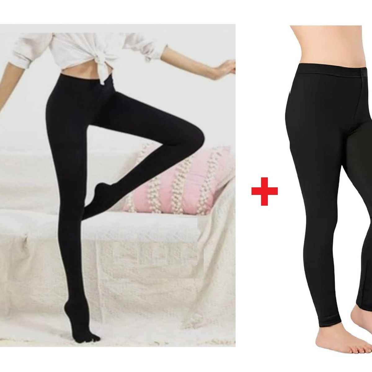 OEM - Leggins + Pantys Mujer Calentador Forro Micropolar Pack Invierno Mina