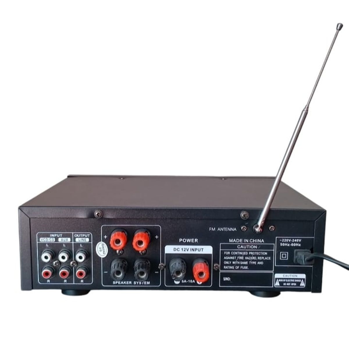 GENERICO - AMPLIFICADOR POWER DE SONIDO DIGITAL  STEREO BLUETOOH  KARAOKE