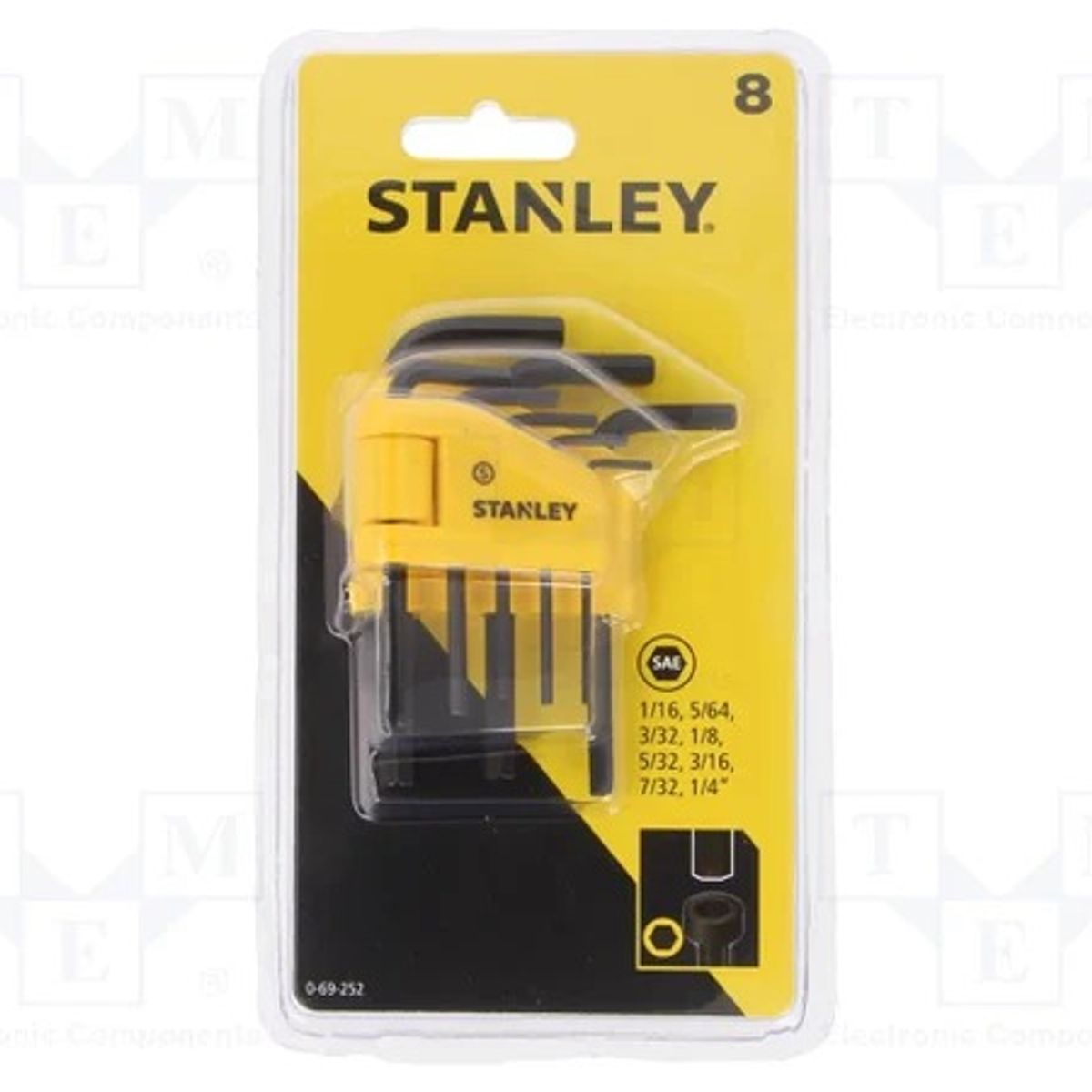 STANLEY - Llaves Hexagonales SAE Juego 8 Piezas