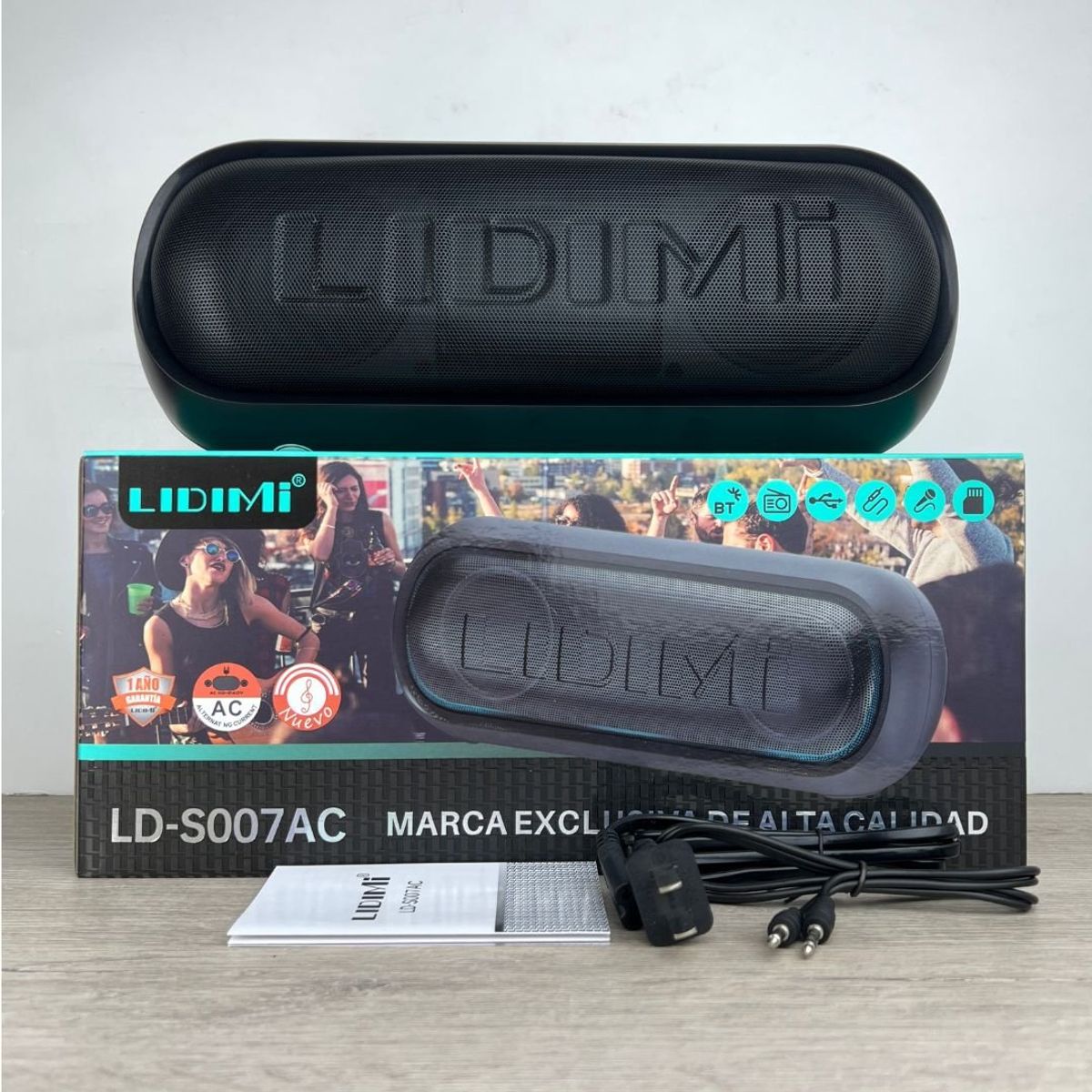LIDIMI - Parlante Bluetooth 5.2 LIDIMI 44W BASS+ Calidad de Sonido LD-S007AC