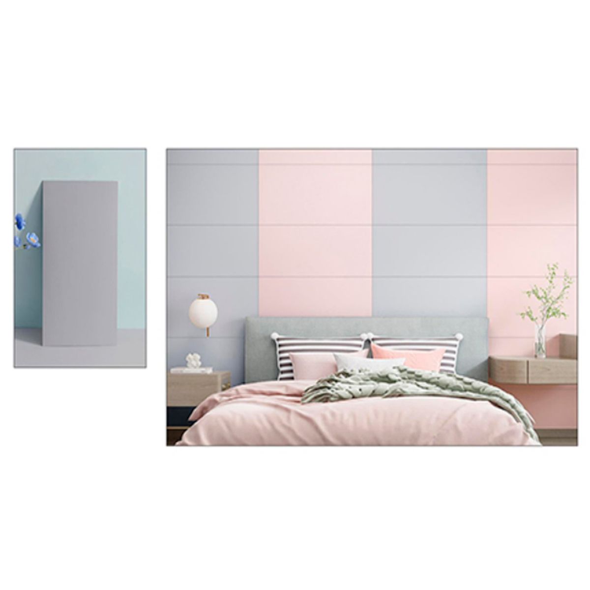 DECOKASA - Rollo de Papel Tapiz Mármol Autoadhesivo 12x3mx25mm - Dúo Pastel