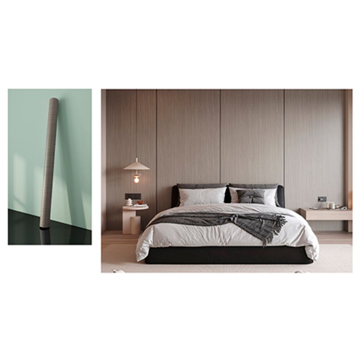 DECOKASA - Rollo de Papel Tapiz Mármol Autoadhesivo 12x3mx25mm - Lino Natural