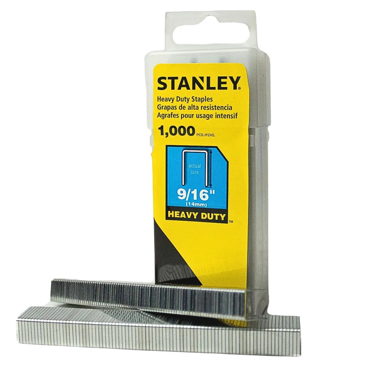STANLEY - Grapas Uso Pesado 9/16" x 1000 unidades Corona Angosta STANLEY