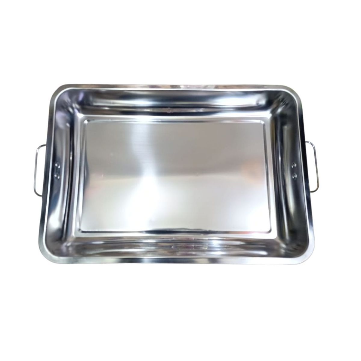 GENERICO - Asadera 50 cm x 35 cm x 6 cm de acero inoxidable