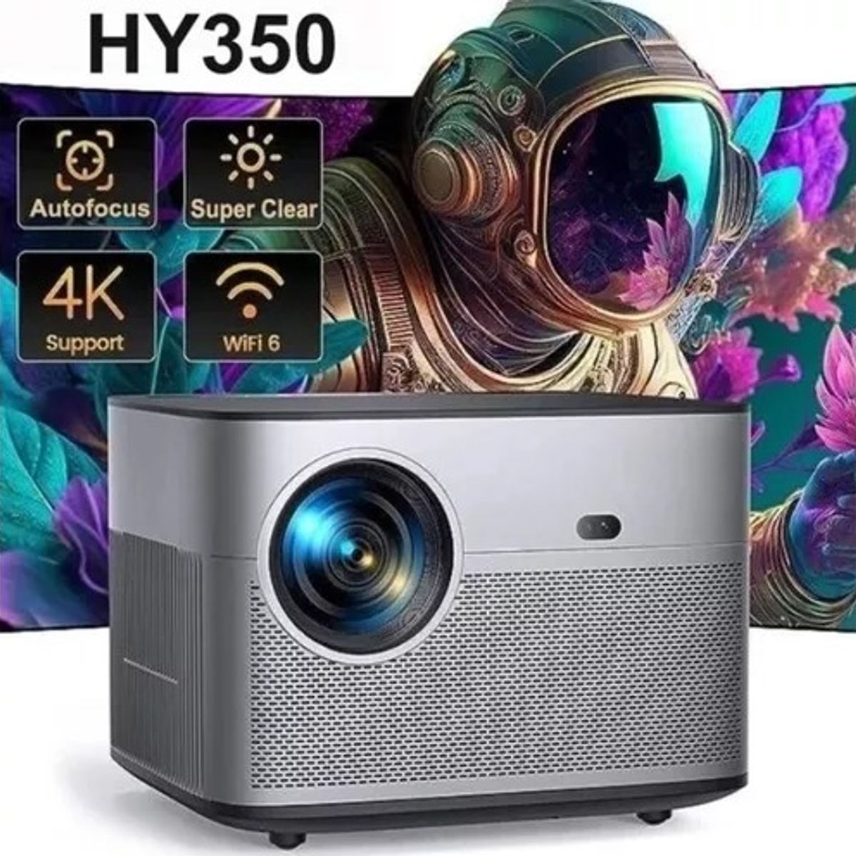 GENERICO - PROYECTOR  Y350 LED SMART FULL HD HASTA 4K  ANDROID WIFI BLUETOOTH