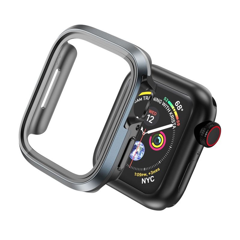 WIWU - Case aluminio con protector de pantalla de vidrio - 45mm -GRIS Y NEGRO