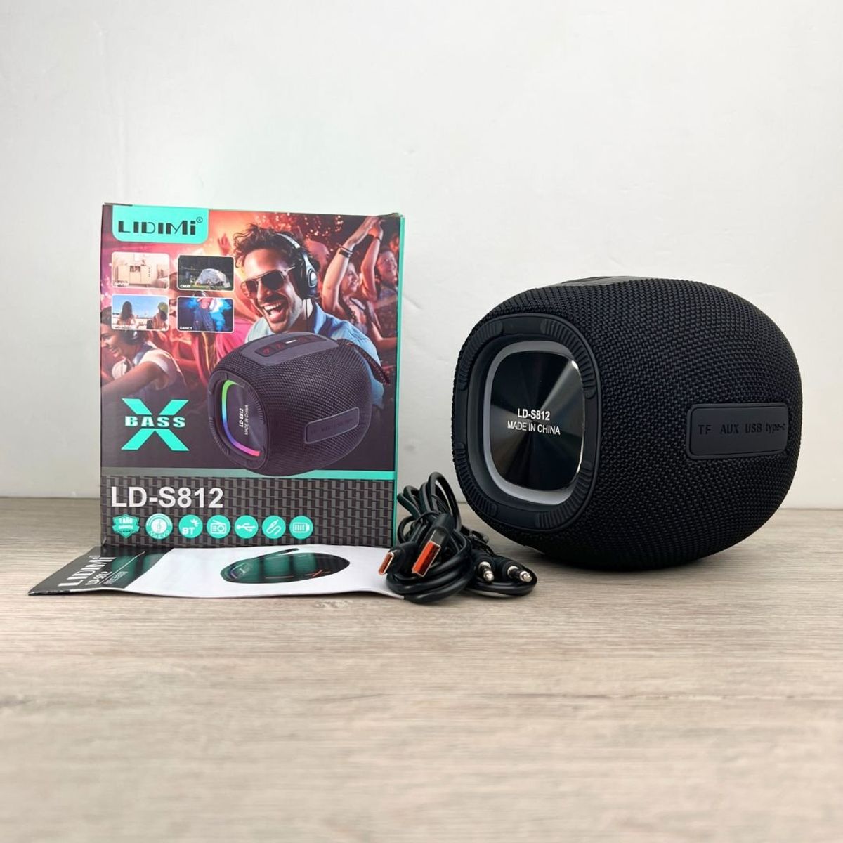 LIDIMI - Parlante Bluetooth LIDIMI 10W Bass Sonido de Calidad LD-S812 Negro