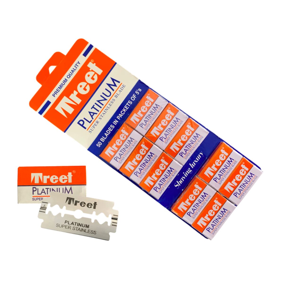 EUPHORIA - Hojas de Afeitar TREET PLATINIUM Blister x50 Cuchillas