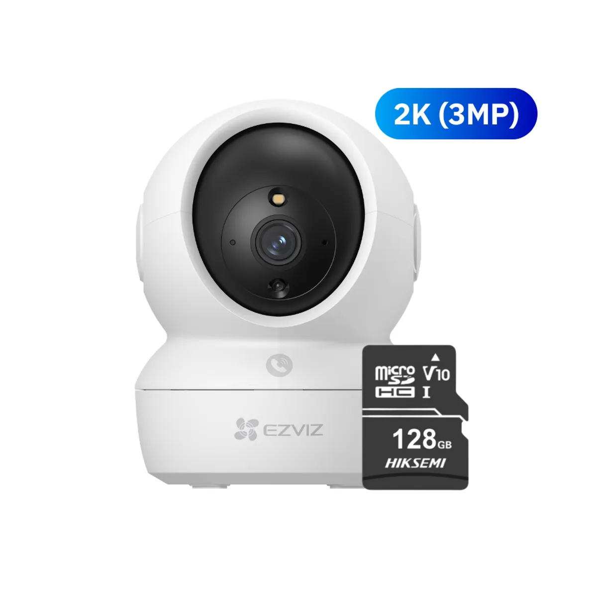 EZVIZ - Cámara De Seguridad Para Interiores H6C PRO 2K 3MP + Micro SD 128gb - Ezviz