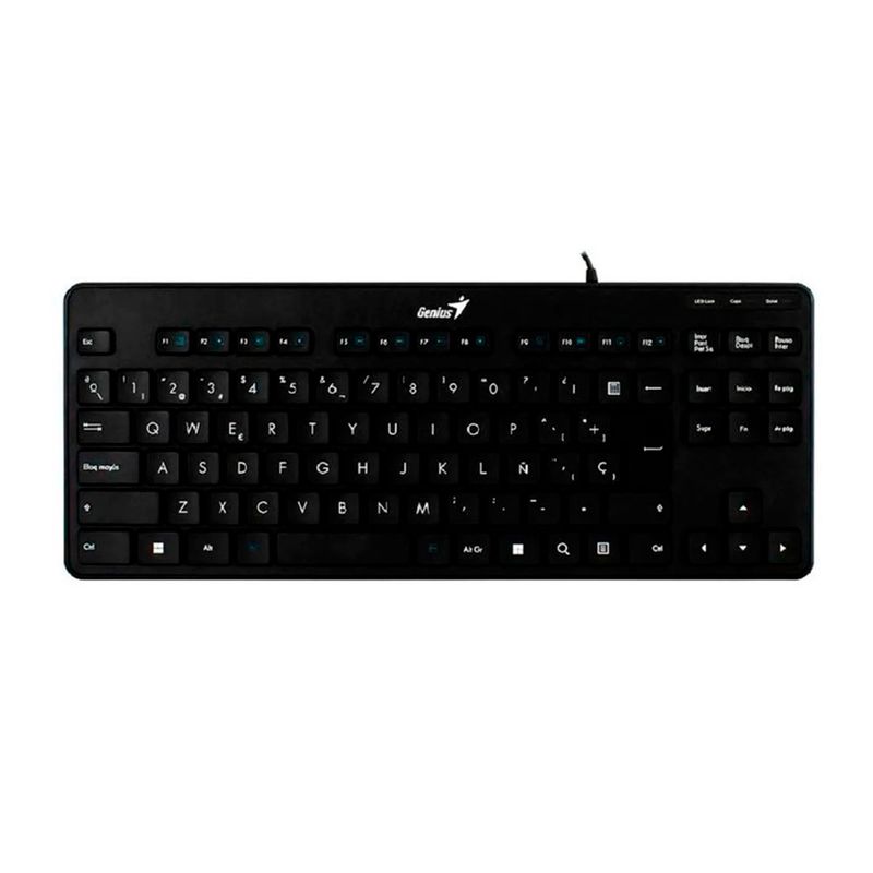 GENIUS - TECLADO GENIUS TKL LUXEMATE 110 MULTIMEDIA SP NEGRO PN 31300012401