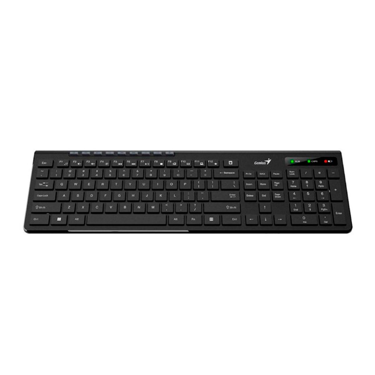 GENIUS - TECLADO GENIUS SLIMSTAR 7230 MULTIMEDIA SP NEGRO PN 31310021401