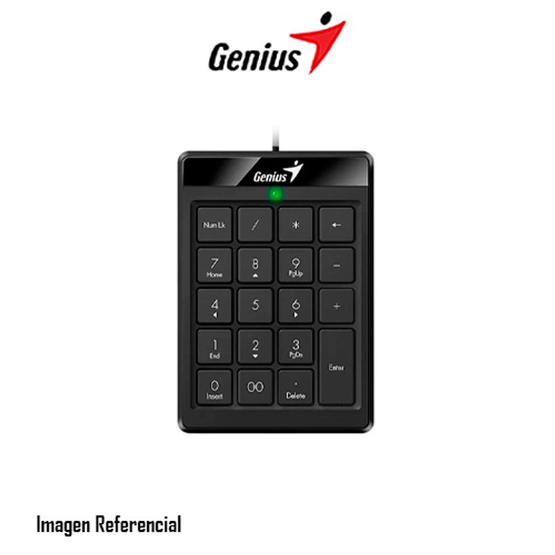 GENIUS - TECLADO GENIUS NUMPAD 110 USB CHOCOLATE KEYS NEGRO PN 31300016400