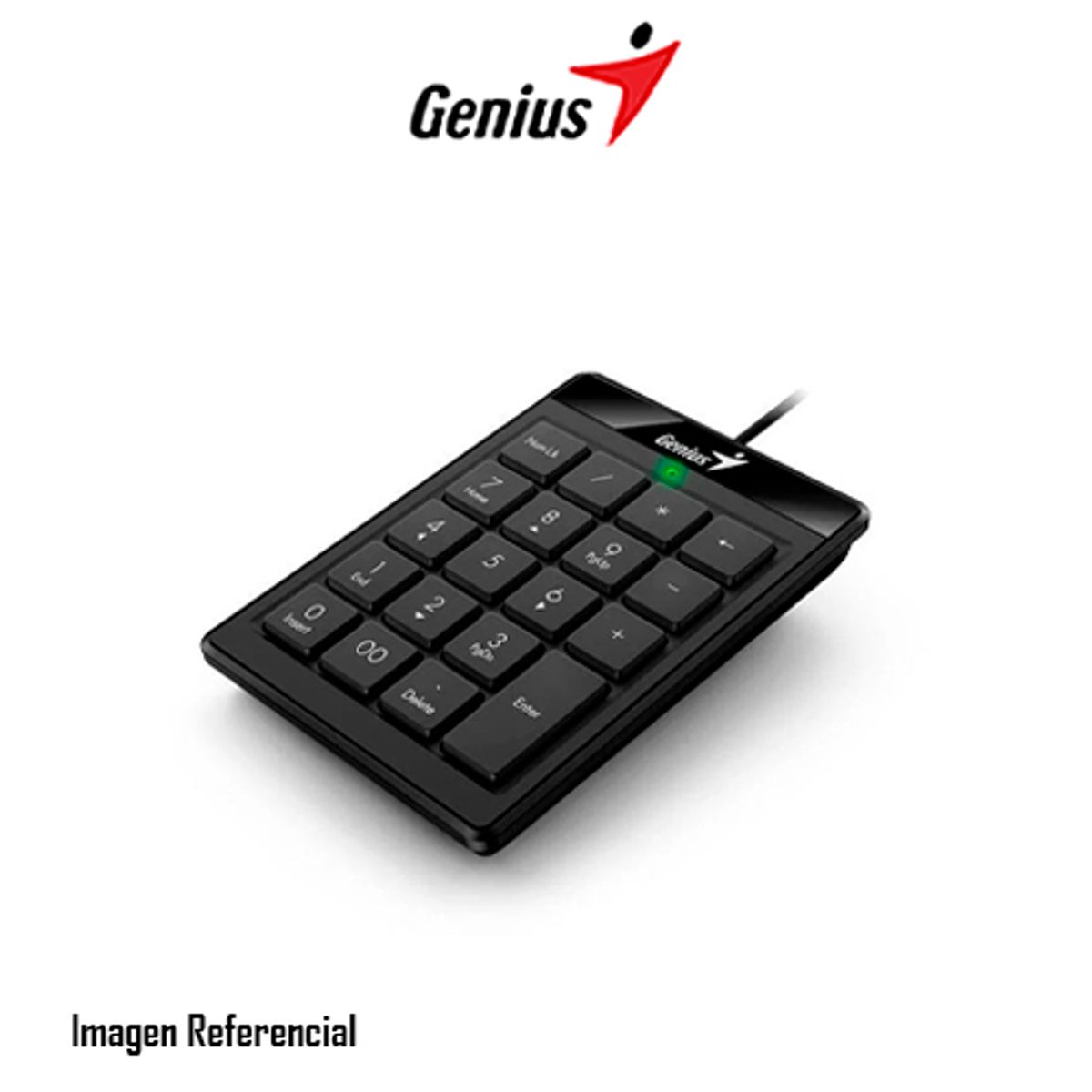GENIUS - TECLADO GENIUS NUMPAD 110 USB CHOCOLATE KEYS NEGRO PN 31300016400