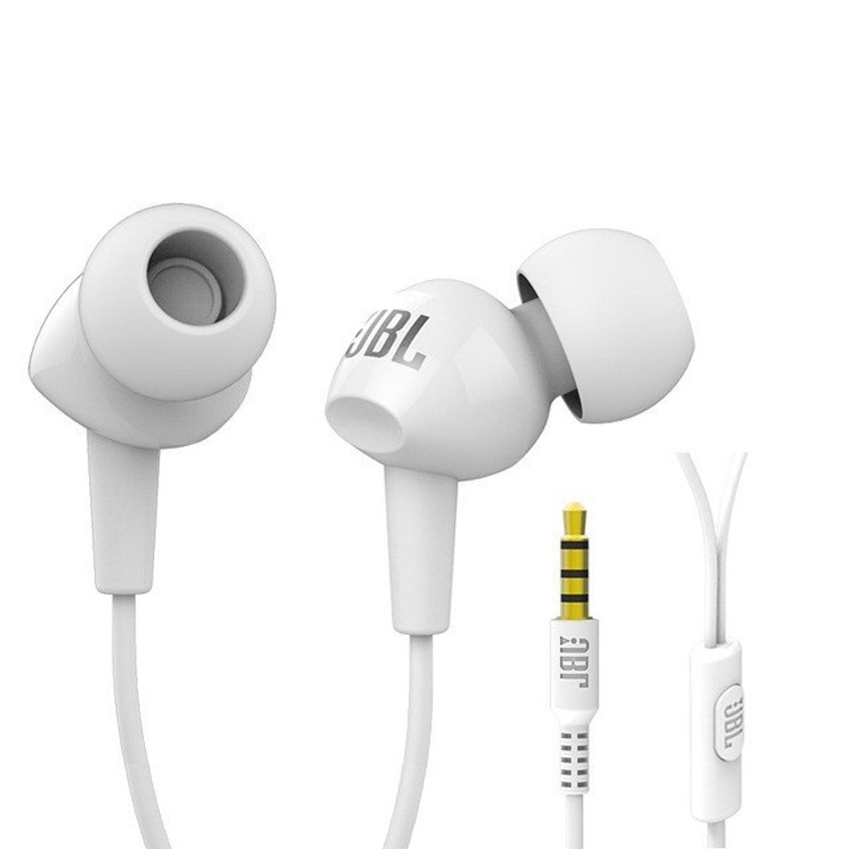 JBL - Audífonos Cable de 35 mm JBL HARMAN C100SI Blanco