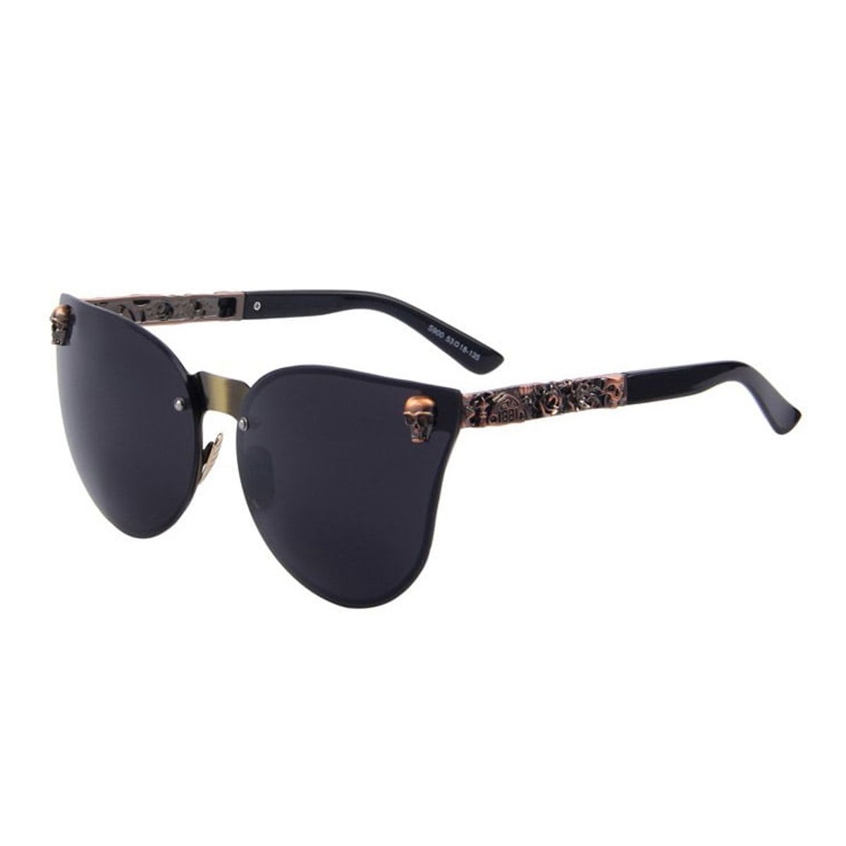LA TIENDA 88 JOYAS Y ACCESORIOS - La Tienda 88 - Lentes De Sol Unisex Gótico Cromado - Negro