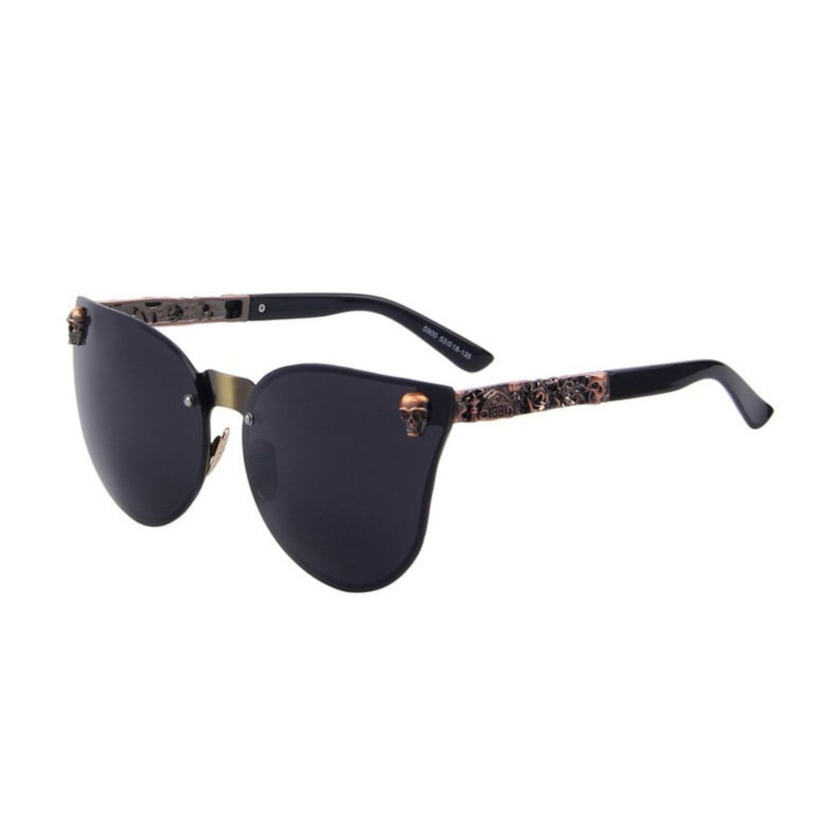 LA TIENDA 88 JOYAS Y ACCESORIOS - La Tienda 88 - Lentes De Sol Unisex Gótico Cromado - Negro