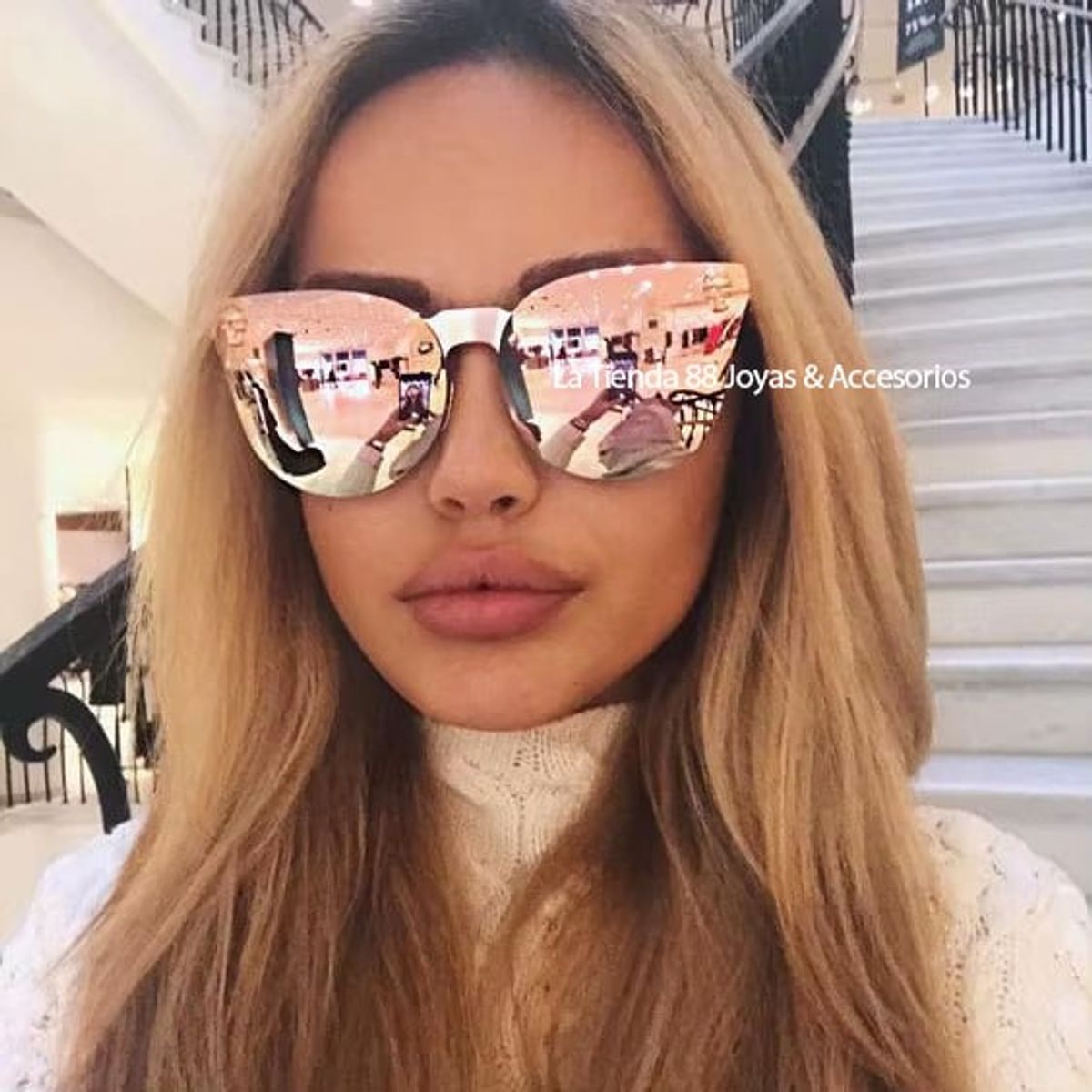 LA TIENDA 88 JOYAS Y ACCESORIOS - La Tienda 88 - Lentes De Sol Unisex Gótico Cromado - Negro