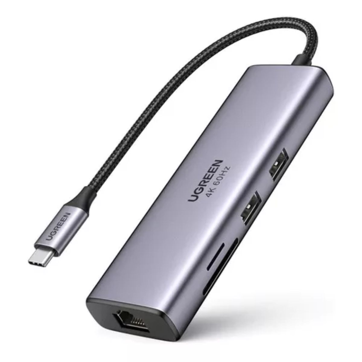 UGREEN - UGREEN Ethernet 7 en 1 USB C Hub 4K a 60Hz HDMI,100 W , SD/TF