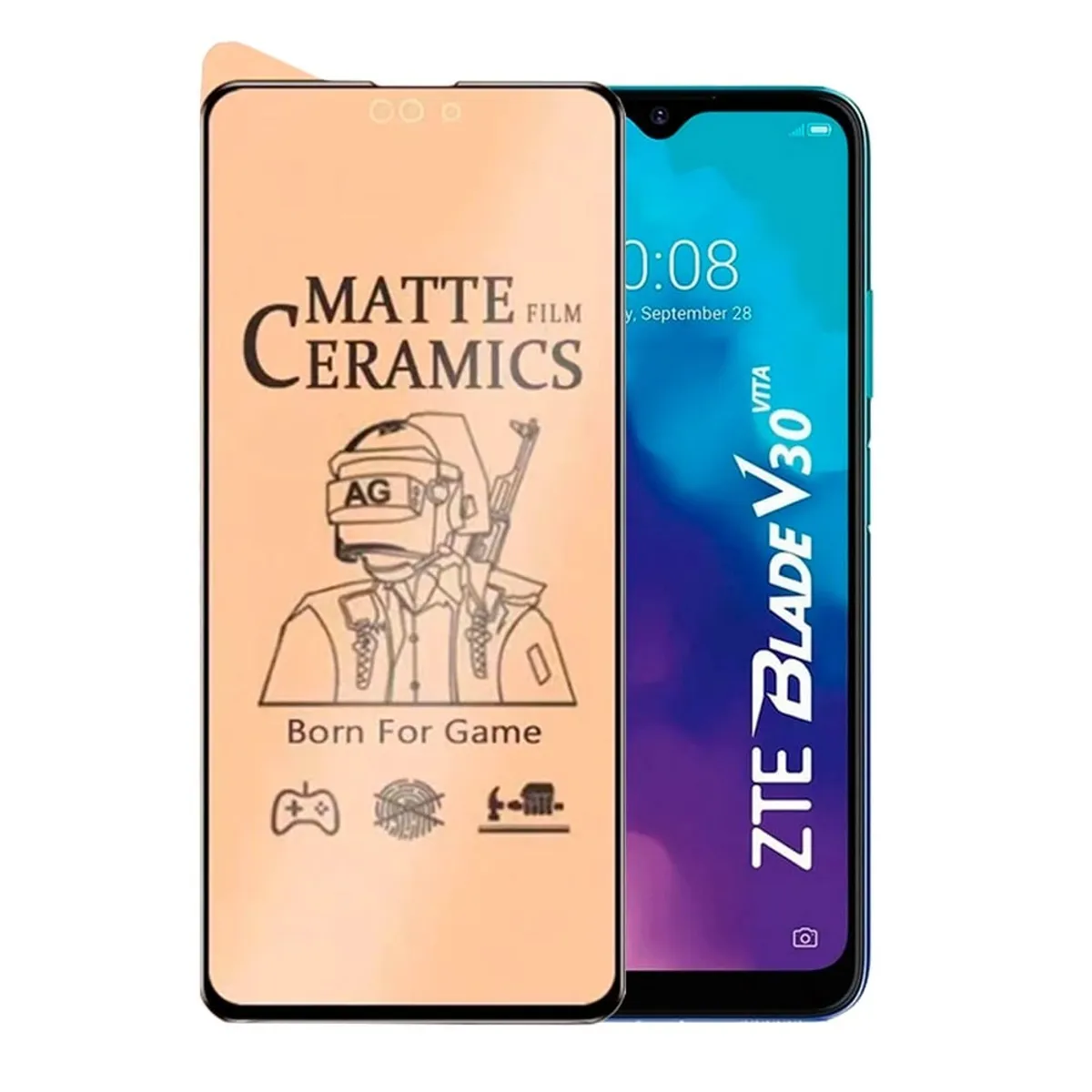 GENERICO - Mica para Zte V40 Design Protector de Cerámica Mate Antishock