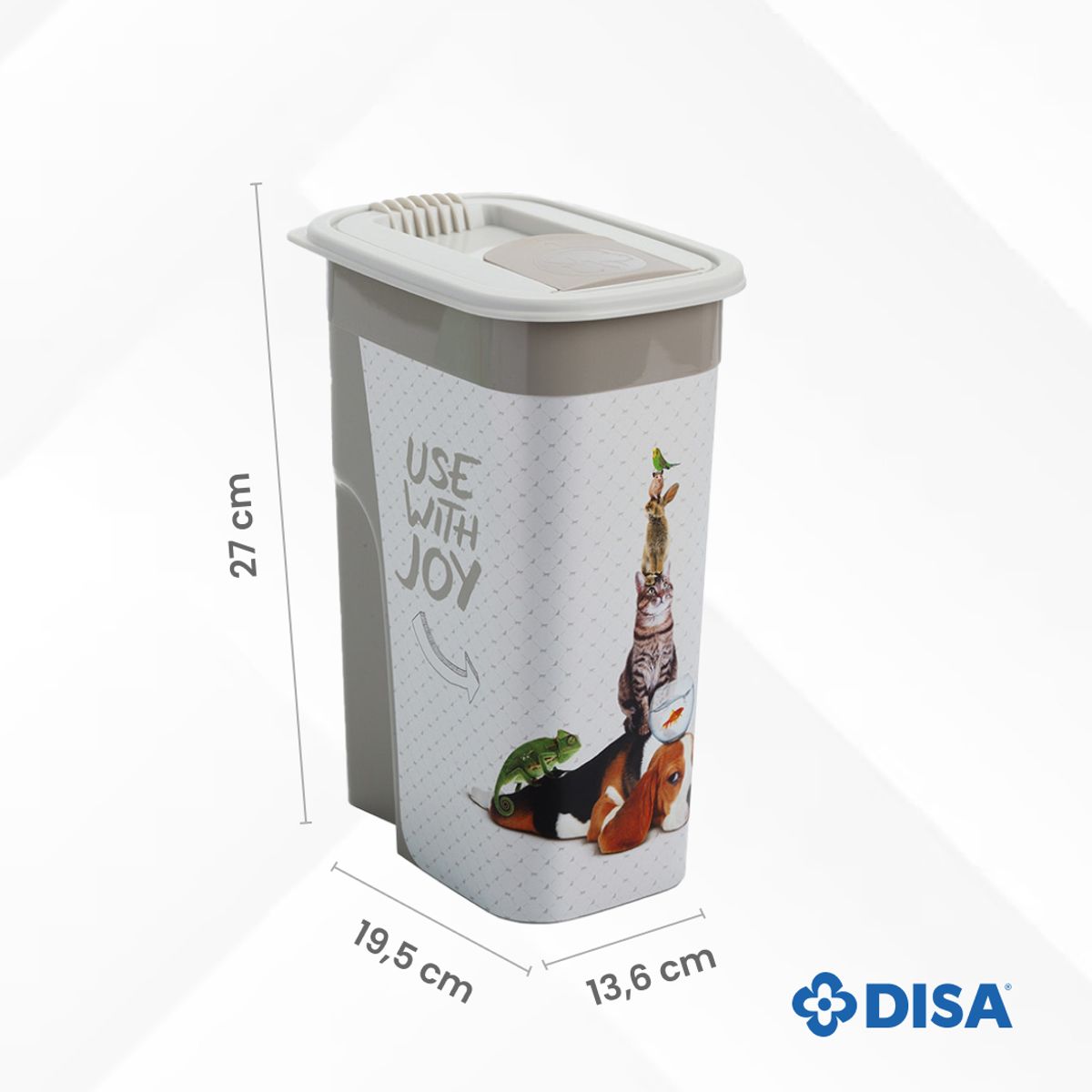 DISA SOLUCIONES ECOEFICIENTES - DISPENSADOR DE COMIDA 2 KG