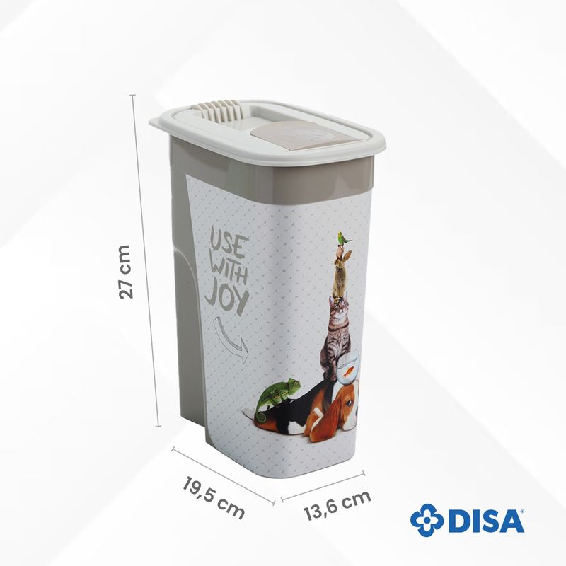 DISA SOLUCIONES ECOEFICIENTES - DISPENSADOR DE COMIDA 2 KG
