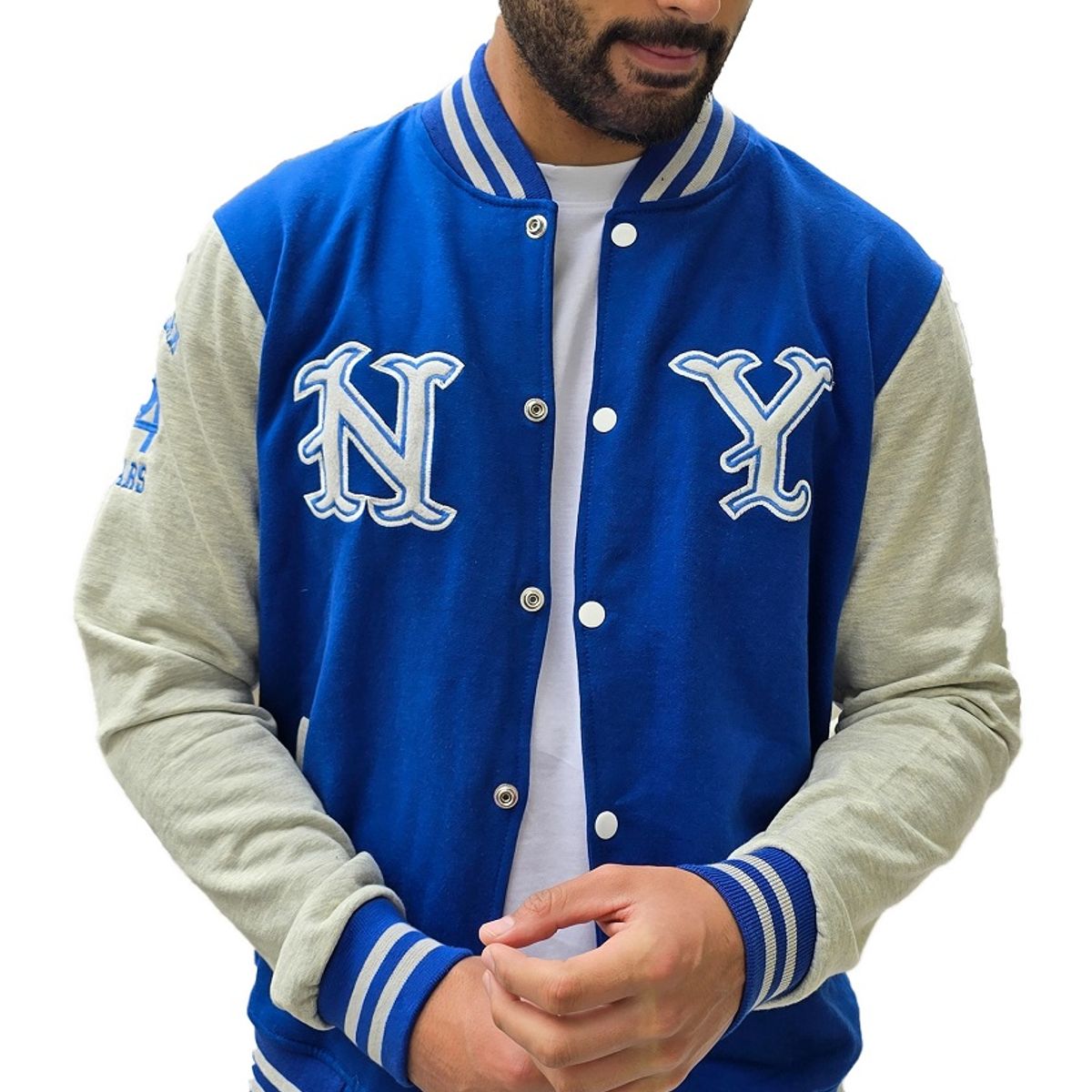 NEW YORK STARS - Casaca Modelo Americana-NY 84- Azulino -