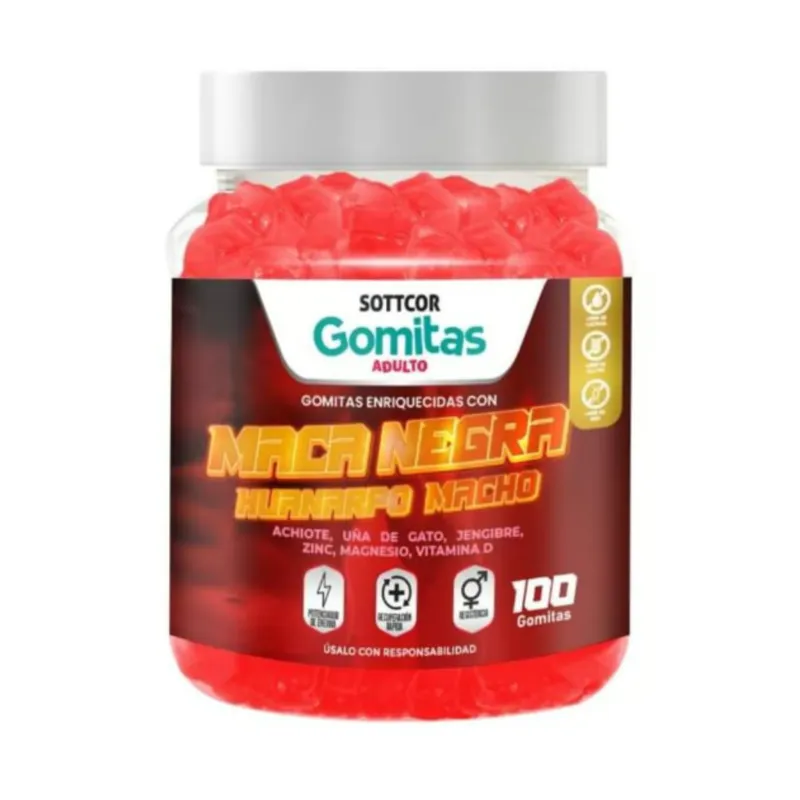 GENERICO - Gomitas con Maca Negra Sottcor 100 Gomitas