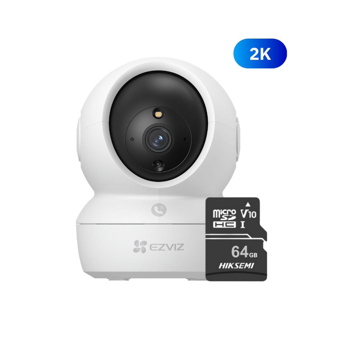EZVIZ - Cámara De Seguridad Para Interiores H6C PRO 2K 3MP + Micro SD 64gb - Ezviz