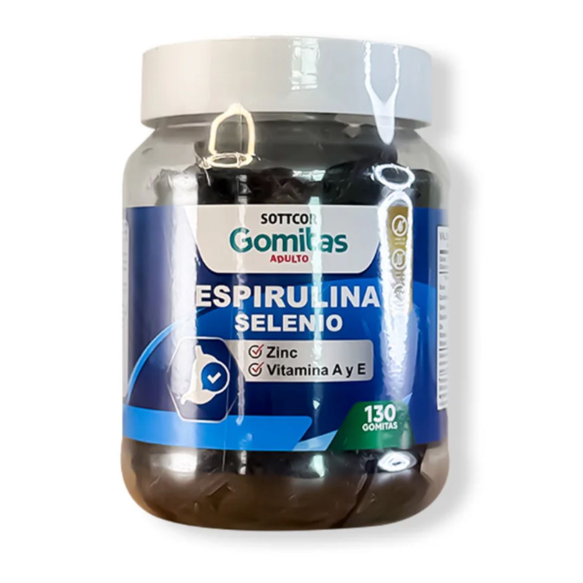 GENERICO - Gomitas con Espirulina Selenio Zinc Vitamina A y E Sottcor 130 Gomitas