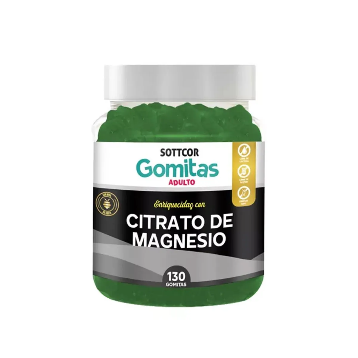 GENERICO - Gomitas Adultos Citrato de Magnesio 130 Gomitas - Sottcor