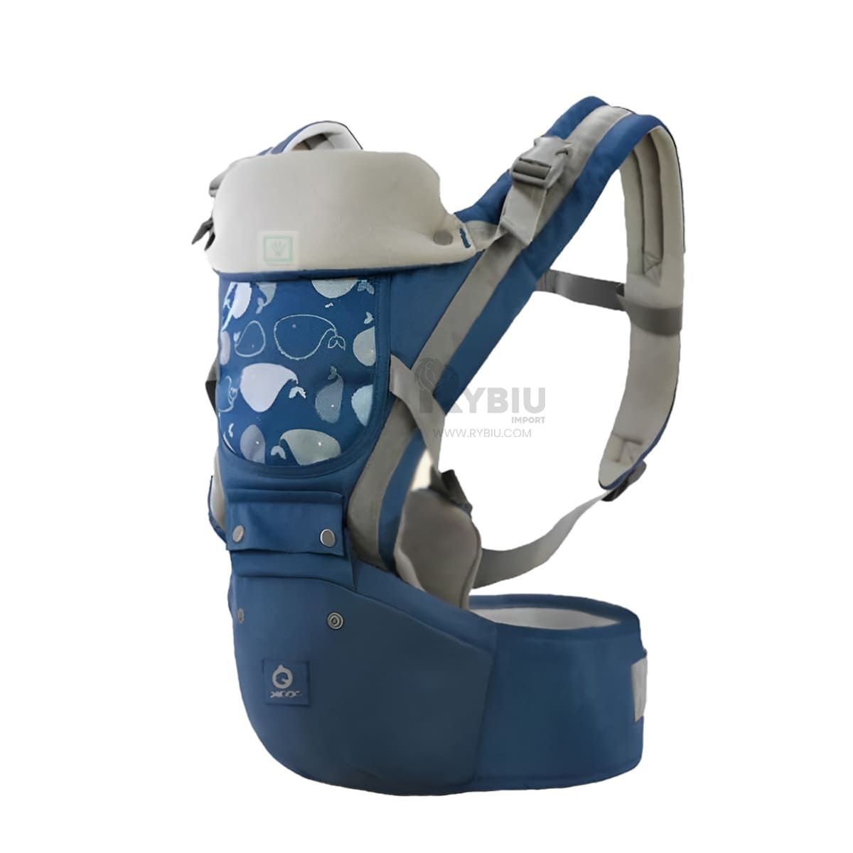 GENERICO - Morral Bonito de Ballenita Azul Y+Post-it Adhesivos