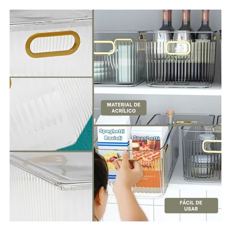 RYBIU IMPORT - Fuente de Acrilico Transparente 26x18x13 Y+Regalo Stickers