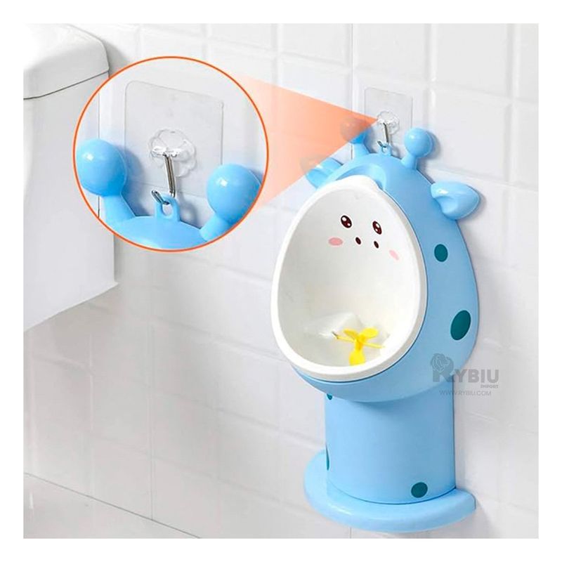 RYBIU IMPORT - Orinal Infantil de Jirafa para Entrenar en Color Celeste