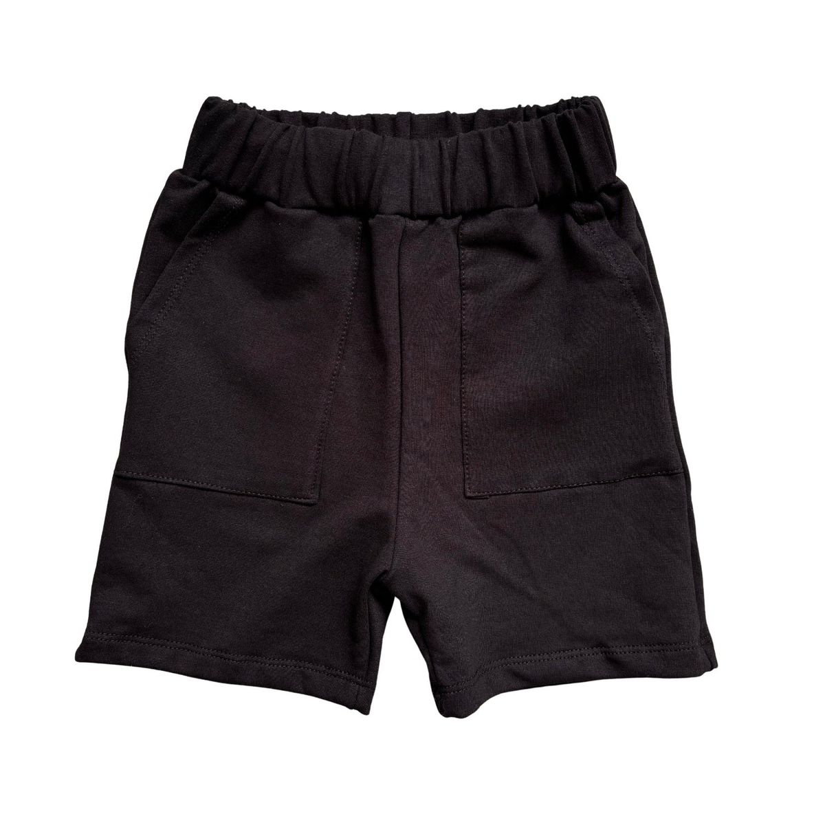 RED CARROT - Short unisex niño french terry negro