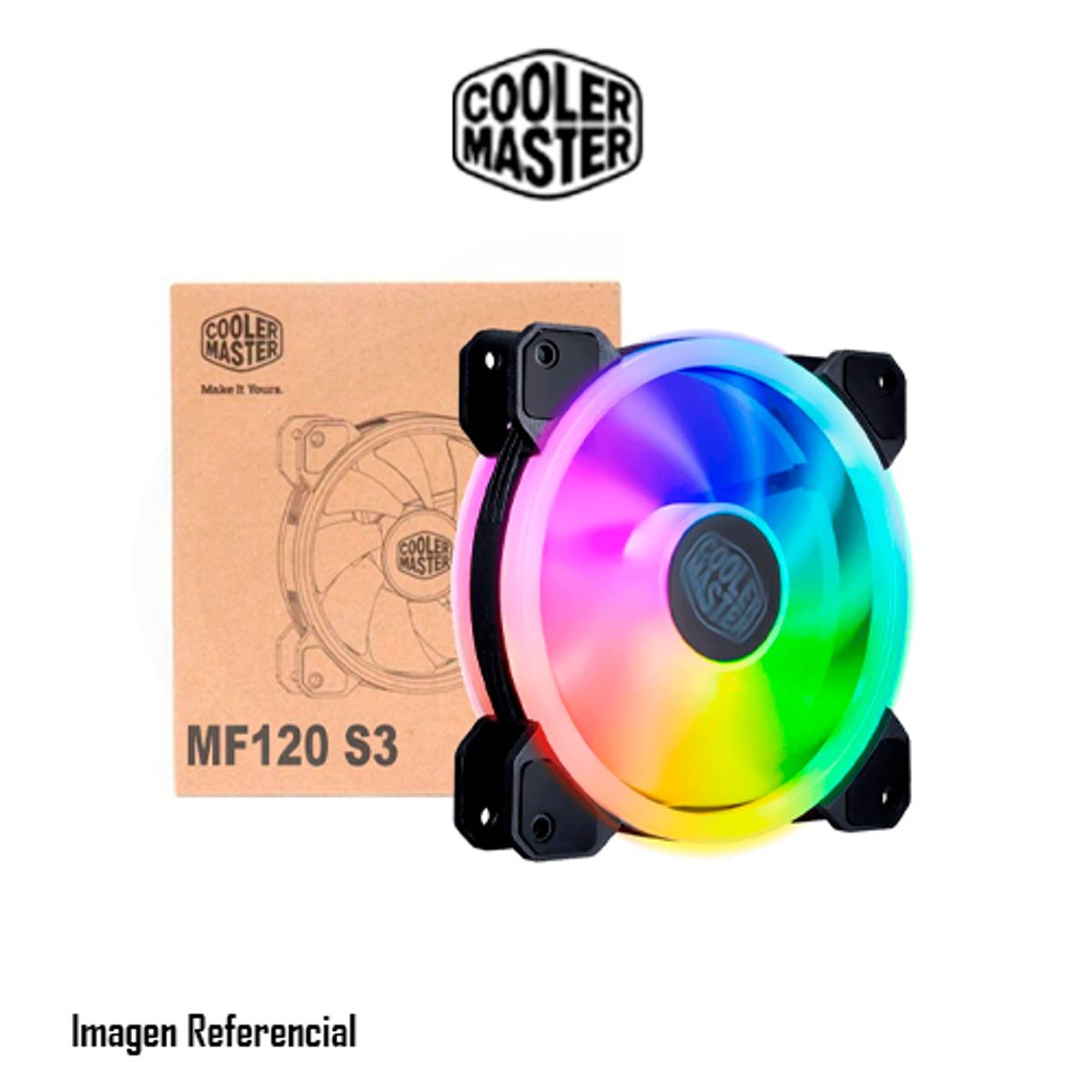 COOLER MASTER - VENTILADOR COOLER MASTER MASTERFAN MF120 S3 PN MFW-B2DN-18NPA-S3