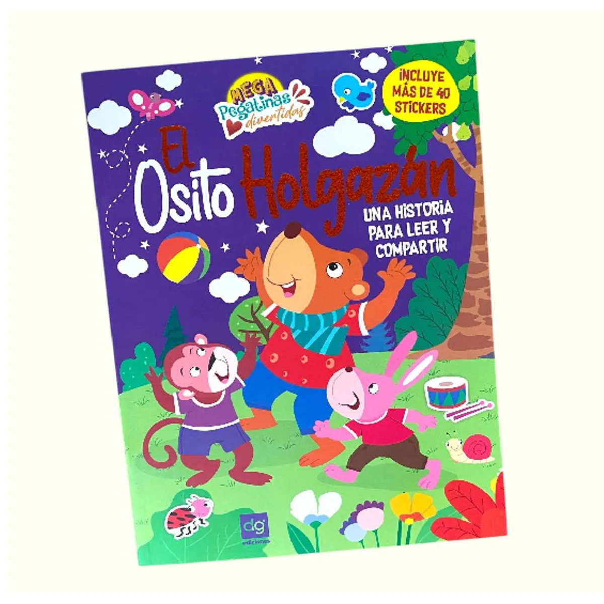 GENERICO - Cuento con stickers el osito holgazan